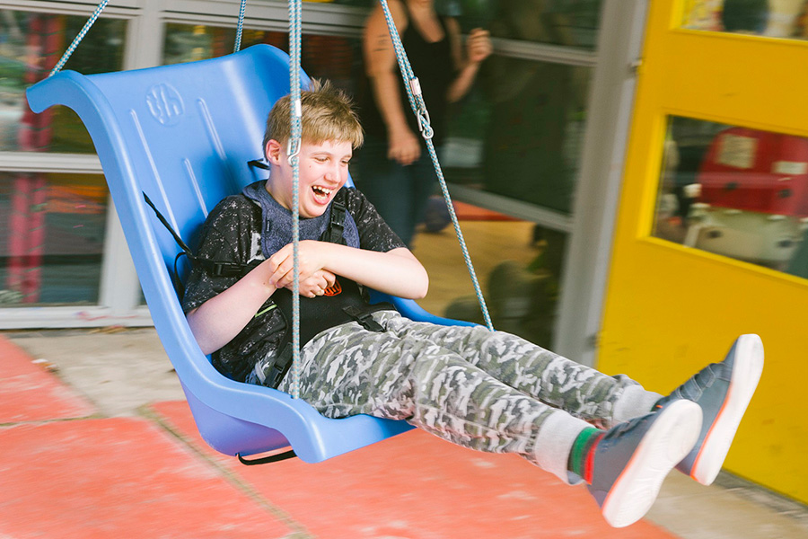 Person in swing