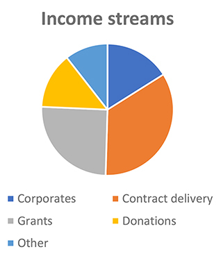 Income Streams pie chart