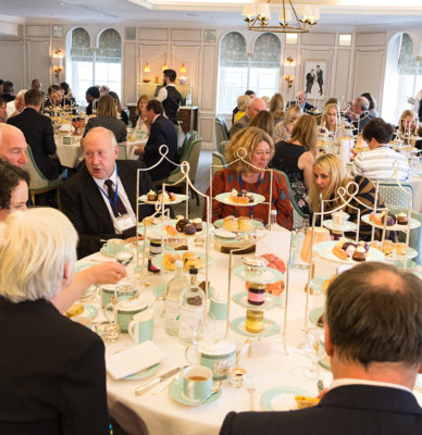 Weston Charity Awards winners having afternoon tea